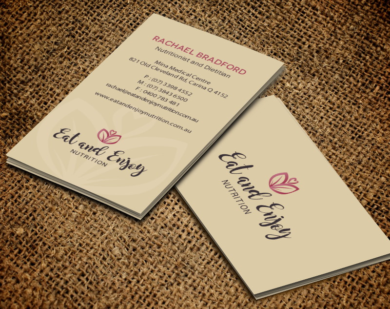 Business Card Design by Brand aid for Eat and Enjoy Nutrition | Design #12628435