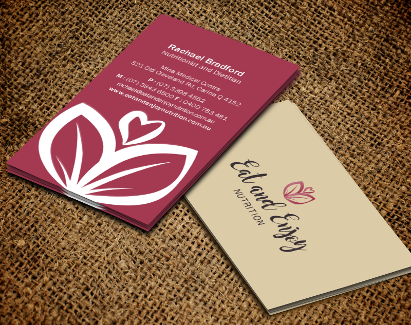 Business Card Design by Brand aid for Eat and Enjoy Nutrition | Design #12628436