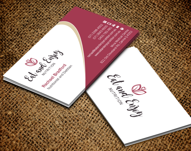 Business Card Design by Brand aid for Eat and Enjoy Nutrition | Design #12628743