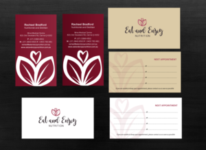 Business Card Design by Brand aid for Eat and Enjoy Nutrition | Design: #12631715