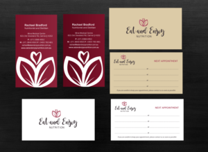 Business Card Design by Brand aid for Eat and Enjoy Nutrition | Design: #12638501