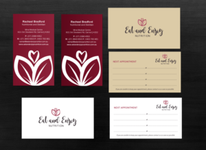 Business Card Design by Brand aid for Eat and Enjoy Nutrition | Design: #12638502