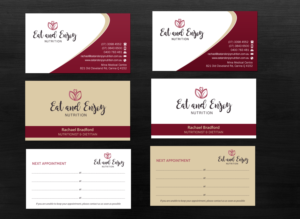Business Card Design by Brand aid for Eat and Enjoy Nutrition | Design: #12638644