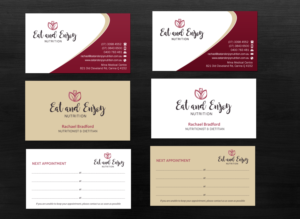 Business Card Design by Brand aid for Eat and Enjoy Nutrition | Design: #12638645