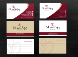 Business Card Design by Brand aid for Eat and Enjoy Nutrition | Design: #12638698