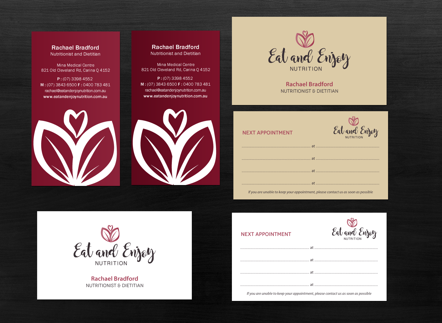 Business Card Design by Brand aid for Eat and Enjoy Nutrition | Design #12638779