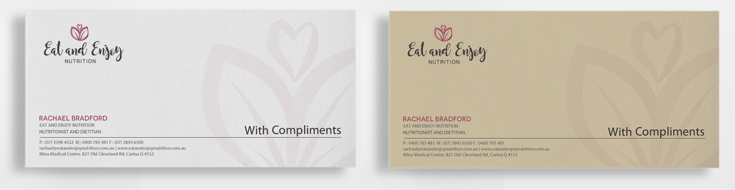 Business Card Design by Brand aid for Eat and Enjoy Nutrition | Design #12663087