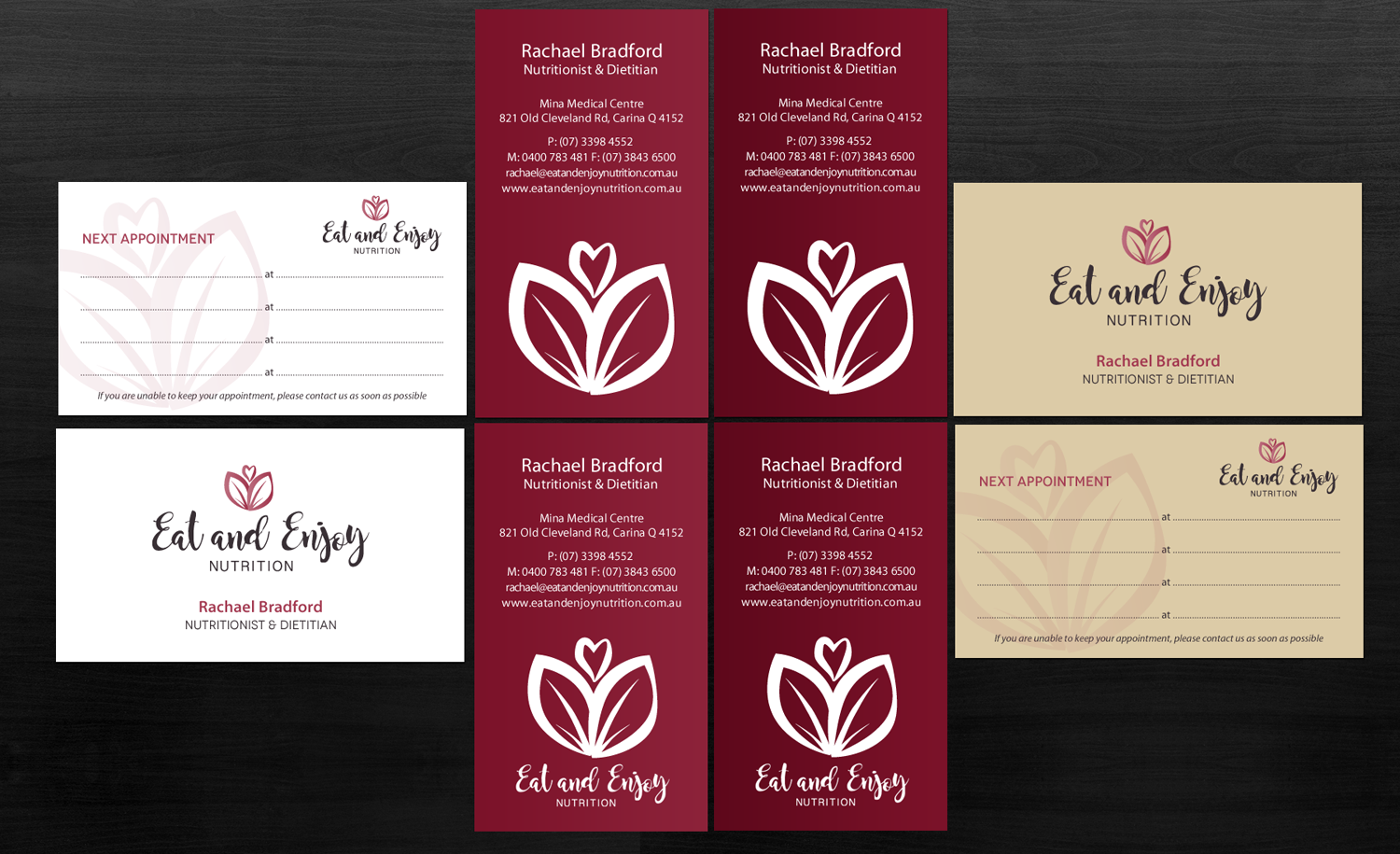 Business Card Design by Brand aid for Eat and Enjoy Nutrition | Design #12663536
