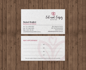 Visitenkarten-Design von chandrayaan.creative für Eat and Enjoy Nutrition | Design: #12620609