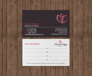 Visitenkarten-Design von chandrayaan.creative für Eat and Enjoy Nutrition | Design: #12620611