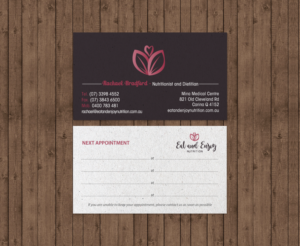 Visitenkarten-Design von chandrayaan.creative für Eat and Enjoy Nutrition | Design: #12620612