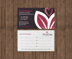 Visitenkarten-Design von chandrayaan.creative für Eat and Enjoy Nutrition | Design: #12620615