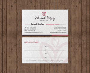 Visitenkarten-Design von chandrayaan.creative für Eat and Enjoy Nutrition | Design: #12620671