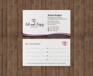 Design de Carte de Visite par chandrayaan.creative pour Eat and Enjoy Nutrition | Design : #12620790