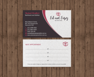 Design de Carte de Visite par chandrayaan.creative pour Eat and Enjoy Nutrition | Design : #12620883