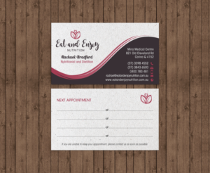 Design de Carte de Visite par chandrayaan.creative pour Eat and Enjoy Nutrition | Design : #12620978