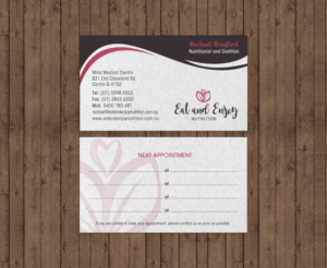 Design de Carte de Visite par chandrayaan.creative pour Eat and Enjoy Nutrition | Design : #12620981