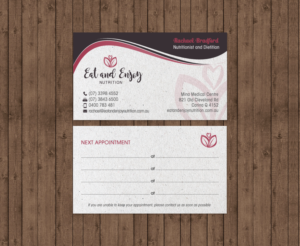 Design de Carte de Visite par chandrayaan.creative pour Eat and Enjoy Nutrition | Design : #12621044
