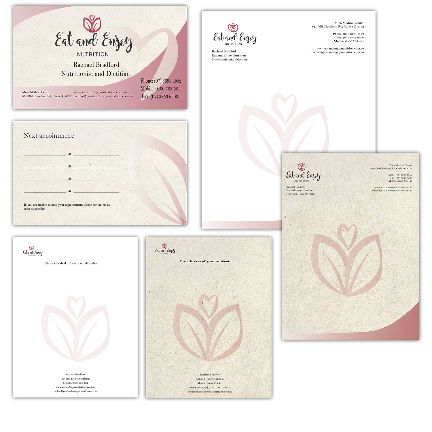 Diseño de Tarjeta de Presentación por gbautista2 para Eat and Enjoy Nutrition | Diseño #12635768