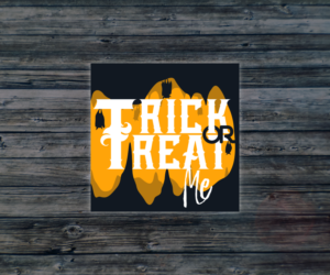Trick or Treat Me Letterbox Sticker Design | Aufkleber-Design von nreimer