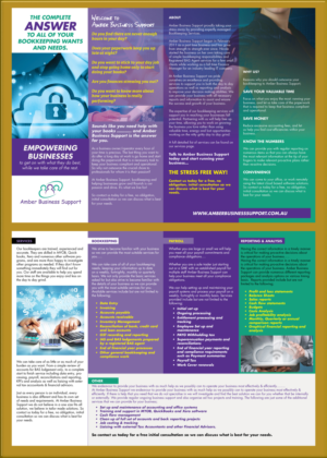 Brochure Design by UrbainFX for Amber Business Support | Design: #12723551
