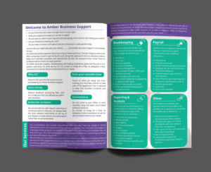 Brochure Design by ecorokerz for Amber Business Support | Design: #12665219