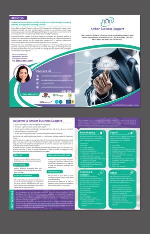 SME Business Bookkeeping Brochure | Diseño de Brochure por ecorokerz