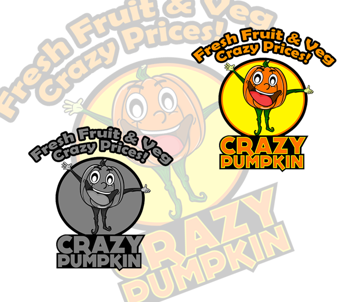 Logo Design by mckirbz for Crazy Pumpkin | Design #2425566