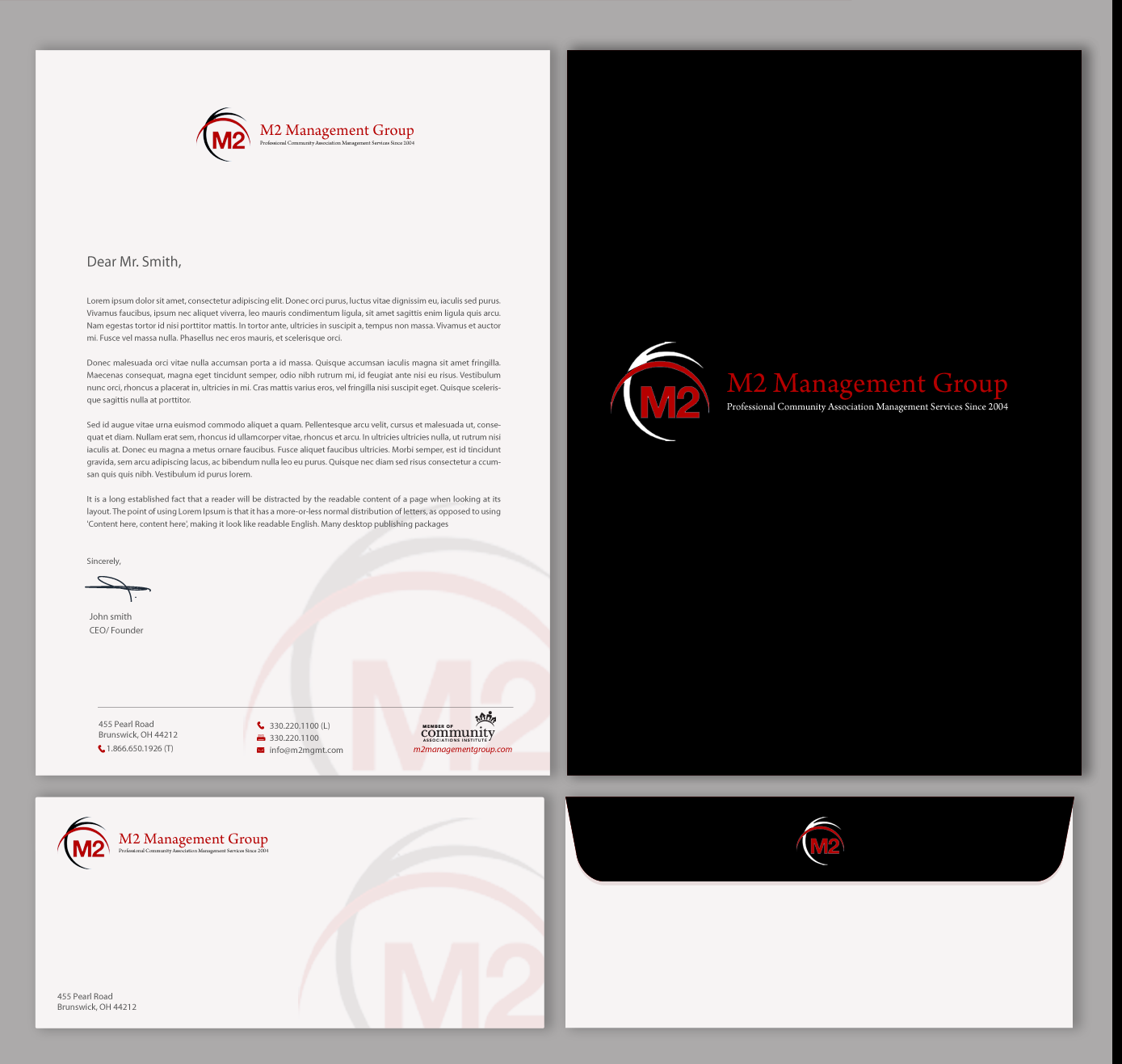 Design de Papeterie par chandrayaan.creative pour M2 Management | Design #12628578