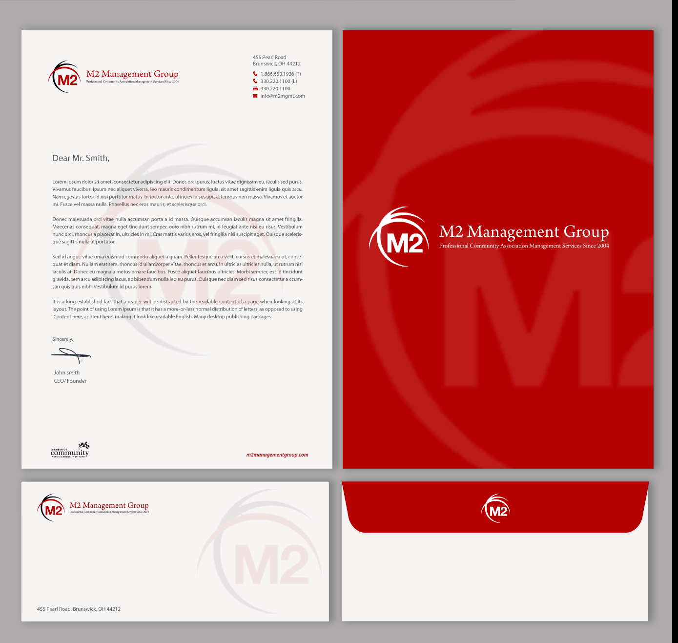 Stationery Design by chandrayaan.creative for M2 Management | Design #12628579