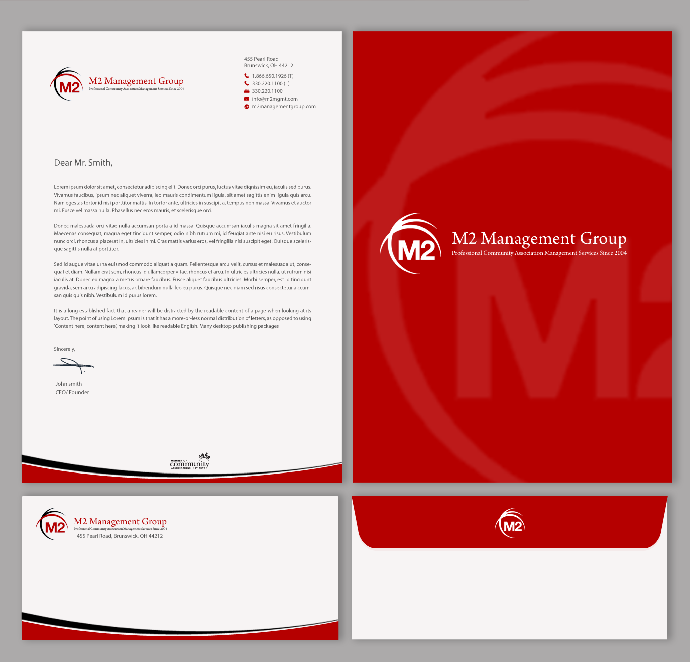 Design de Papeterie par chandrayaan.creative pour M2 Management | Design #12628958