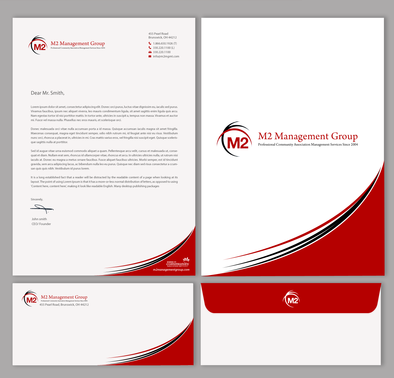 Design de Papeterie par chandrayaan.creative pour M2 Management | Design #12628966