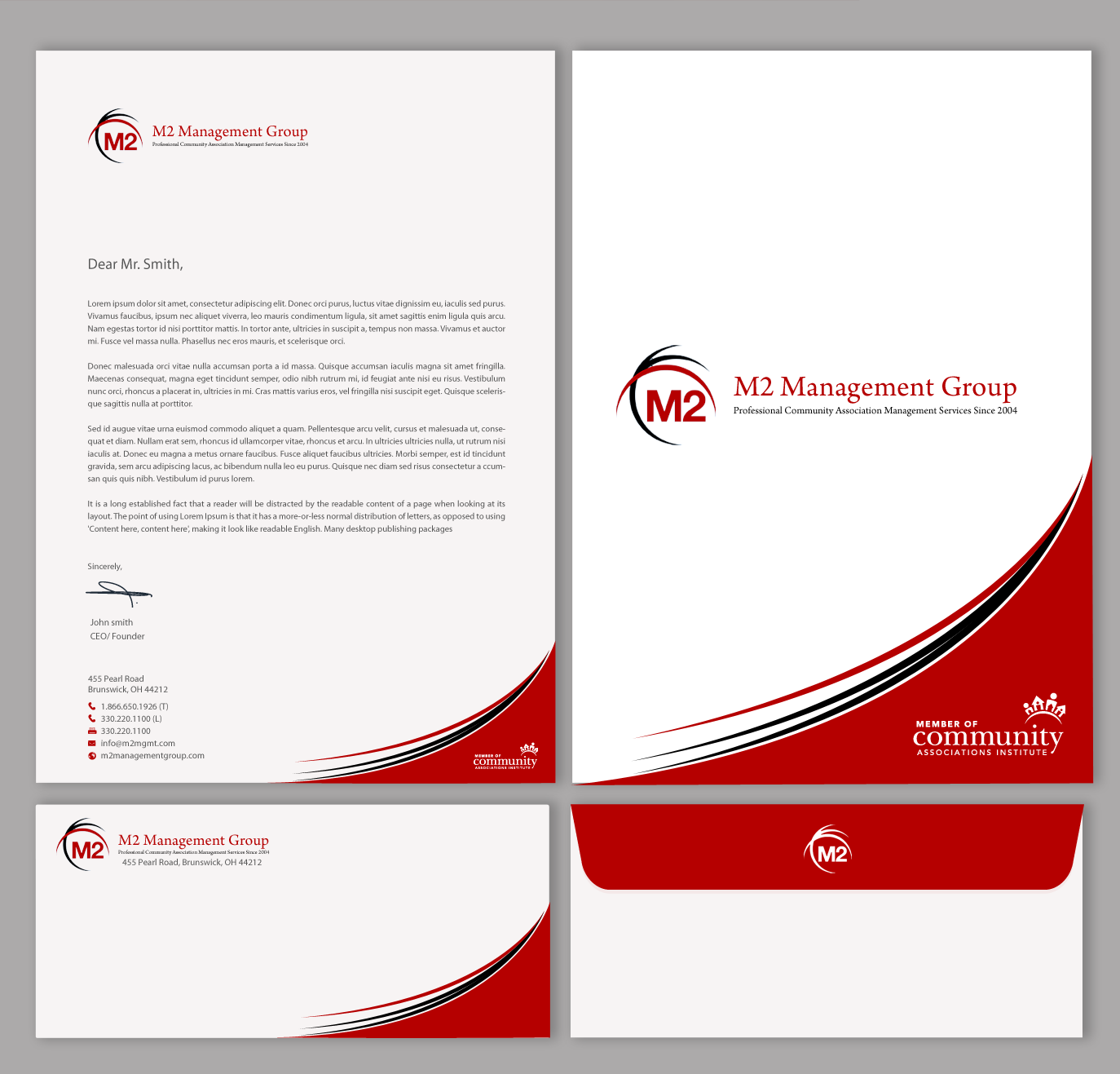Design de Papeterie par chandrayaan.creative pour M2 Management | Design #12628970