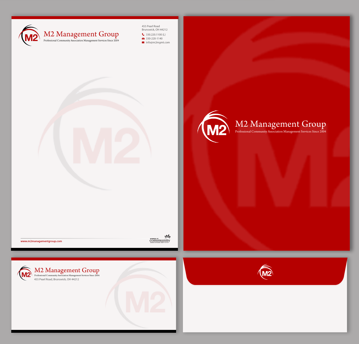 Stationery Design by chandrayaan.creative for M2 Management | Design #12745279