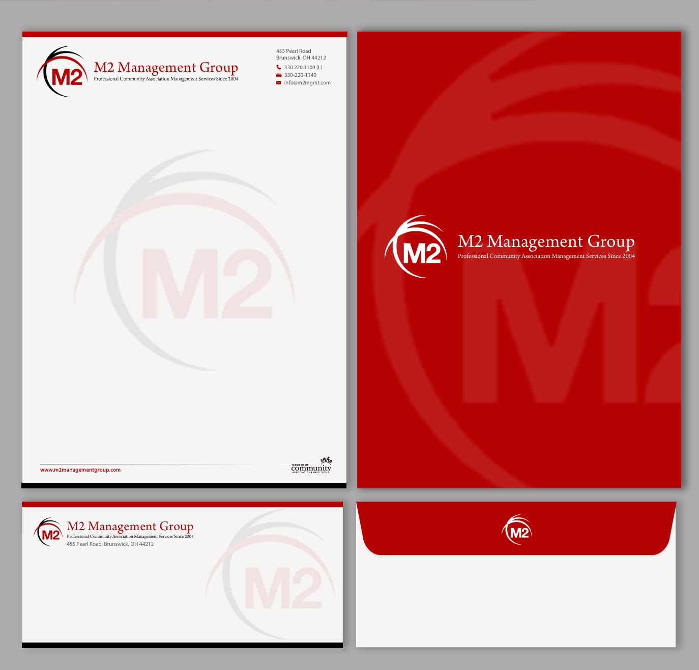 Stationery Design by chandrayaan.creative for M2 Management | Design #12745285