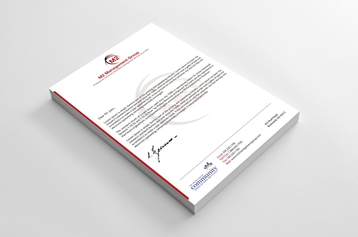 Stationery Design by alpesh9520 for M2 Management | Design #12673358