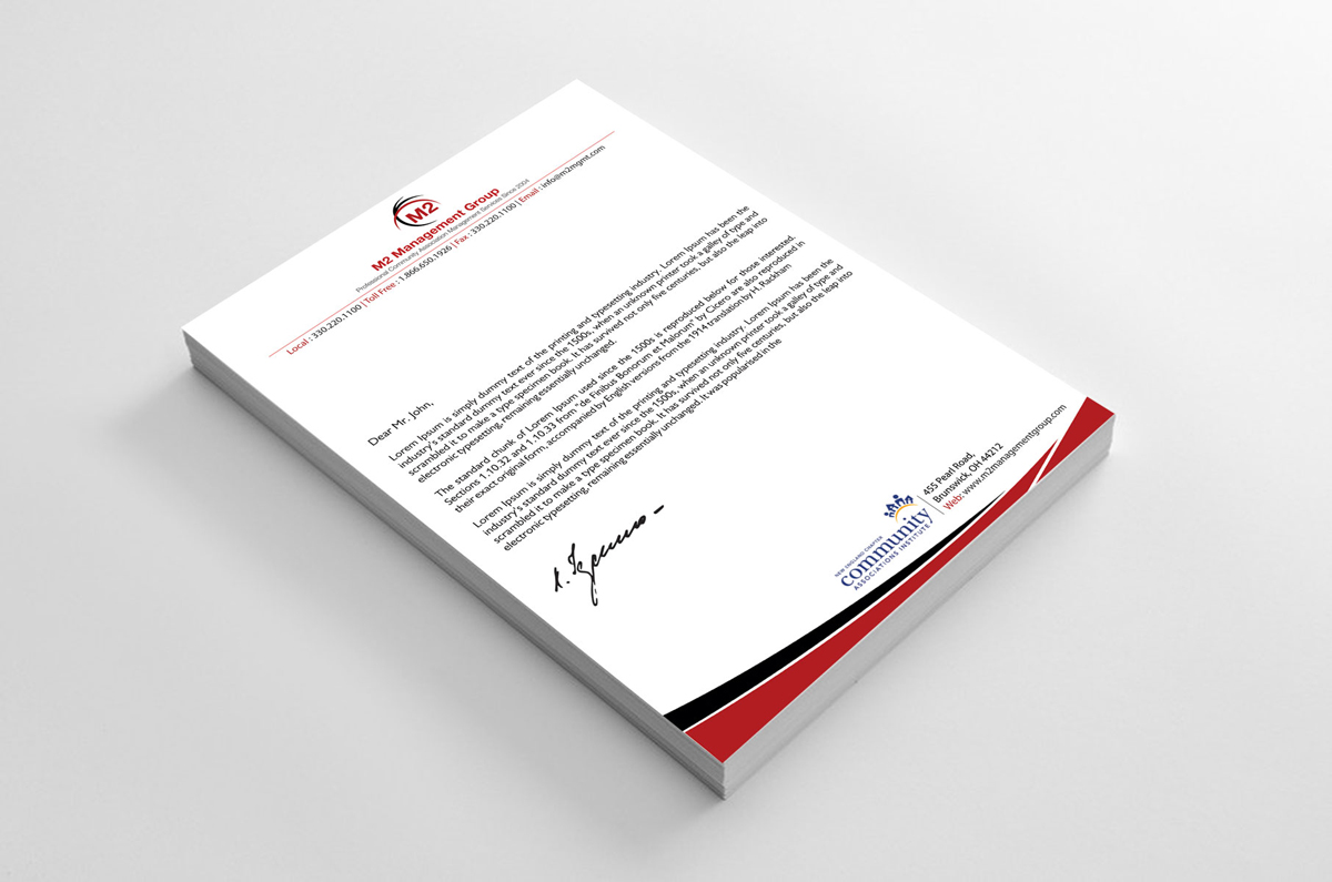 Stationery Design by alpesh9520 for M2 Management | Design #12673359