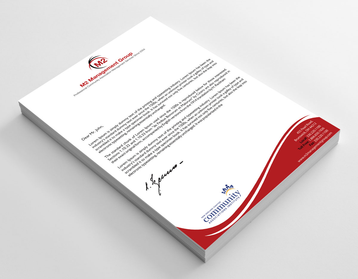 Stationery Design by alpesh9520 for M2 Management | Design #12673360
