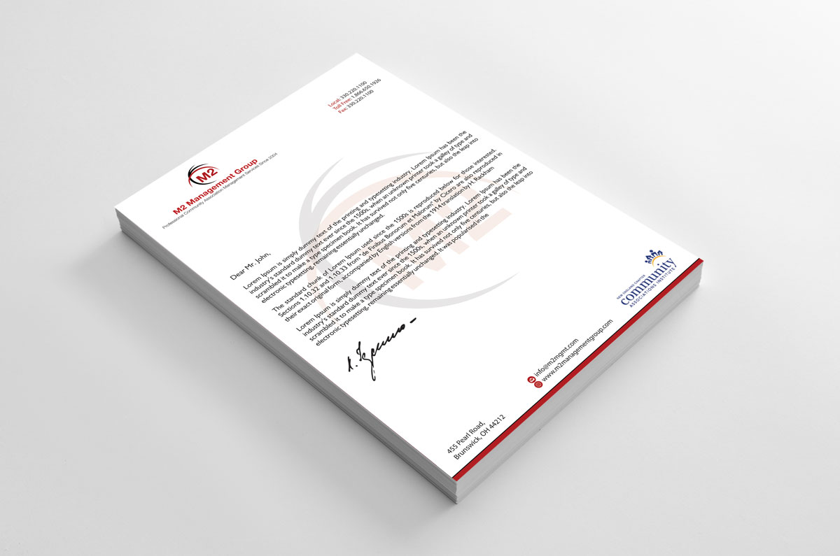 Stationery Design by alpesh9520 for M2 Management | Design #12674046