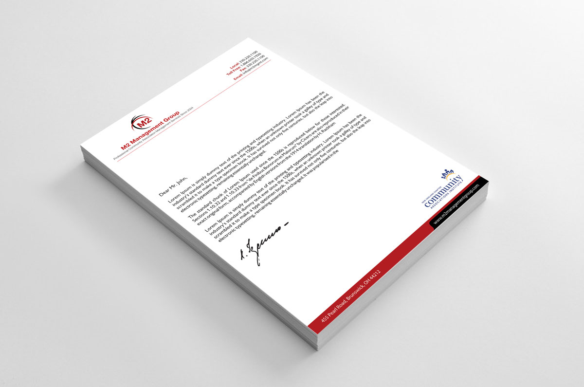 Stationery Design by alpesh9520 for M2 Management | Design #12674047