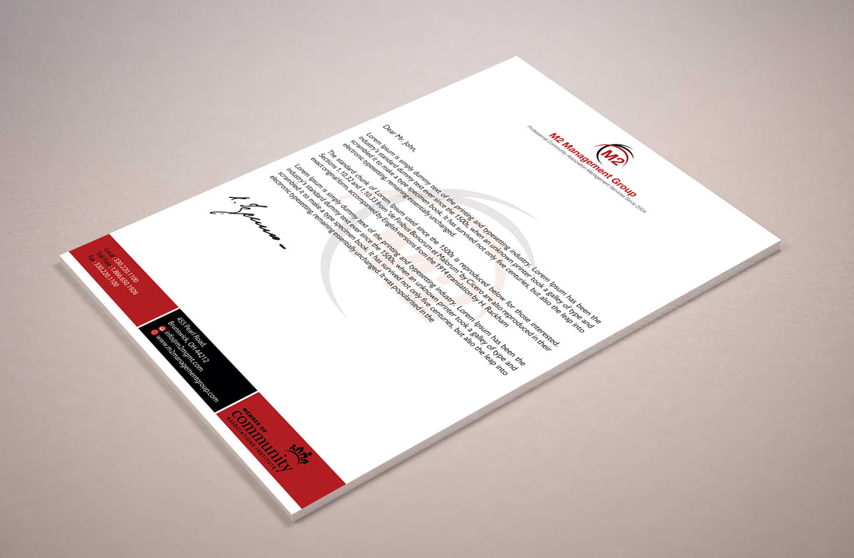 Stationery Design by alpesh9520 for M2 Management | Design #12674049