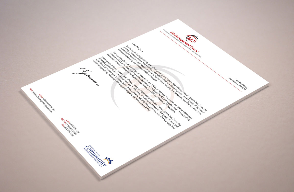 Stationery Design by alpesh9520 for M2 Management | Design #12674050