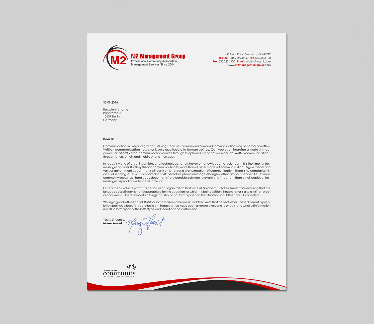 Stationery Design by logodentity for M2 Management | Design #12648261