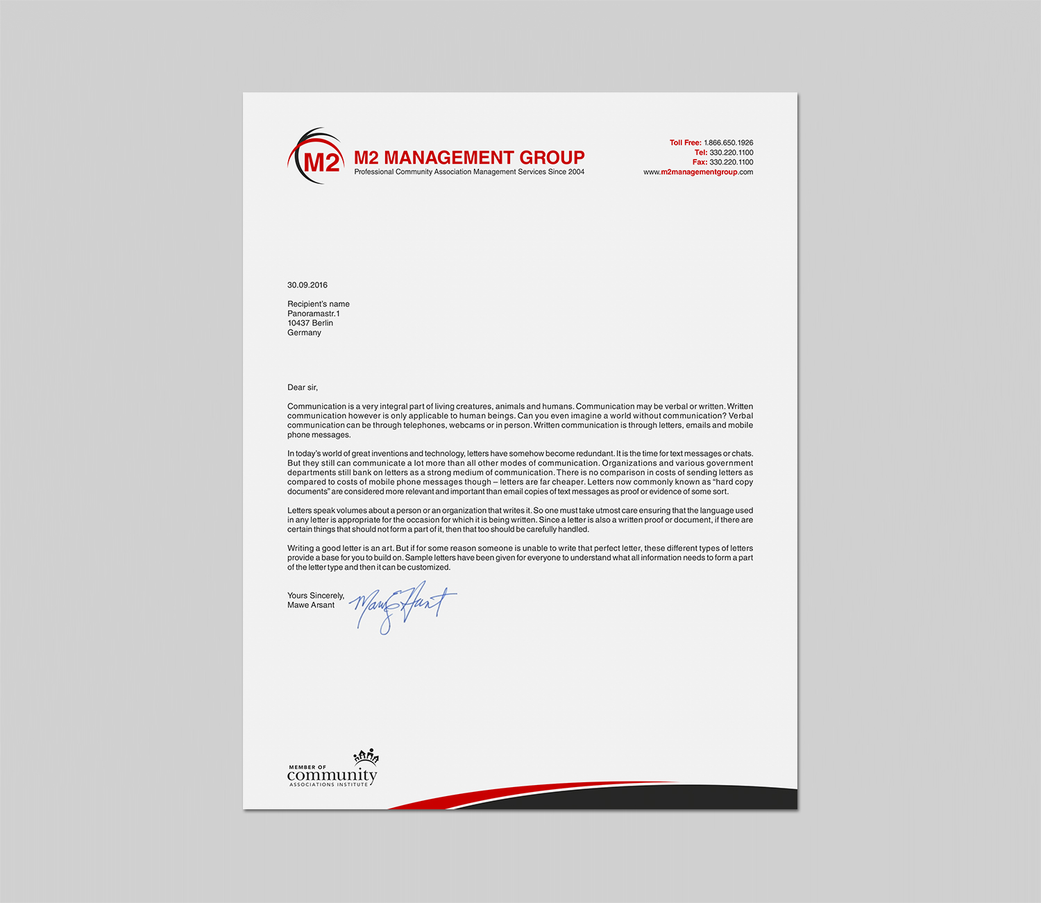 Stationery Design by logodentity for M2 Management | Design #12648379