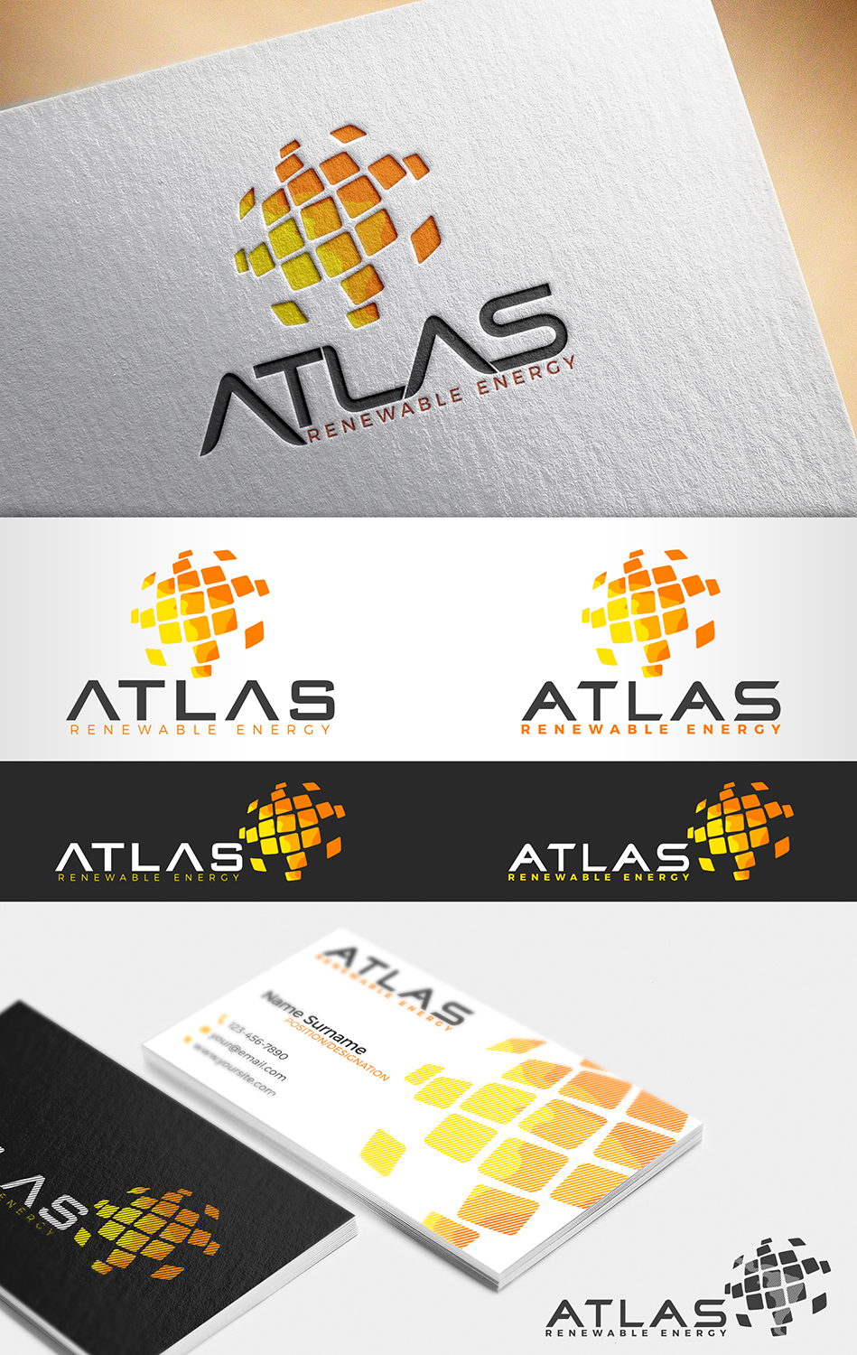 Diseño de Logo por nivleik para atlas renewable energy | Diseño #12822111