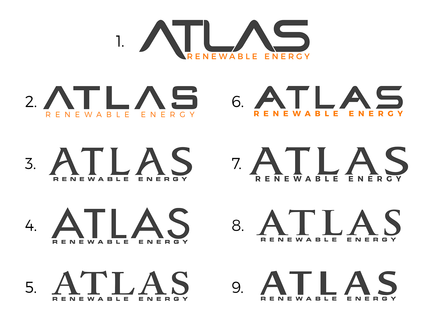 Logo Design by nivleik for atlas renewable energy | Design #12829813