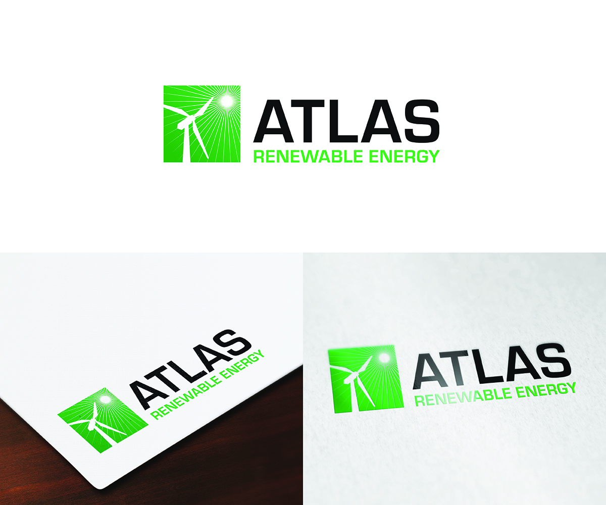 Diseño de Logo por eMARK para atlas renewable energy | Diseño #12737528