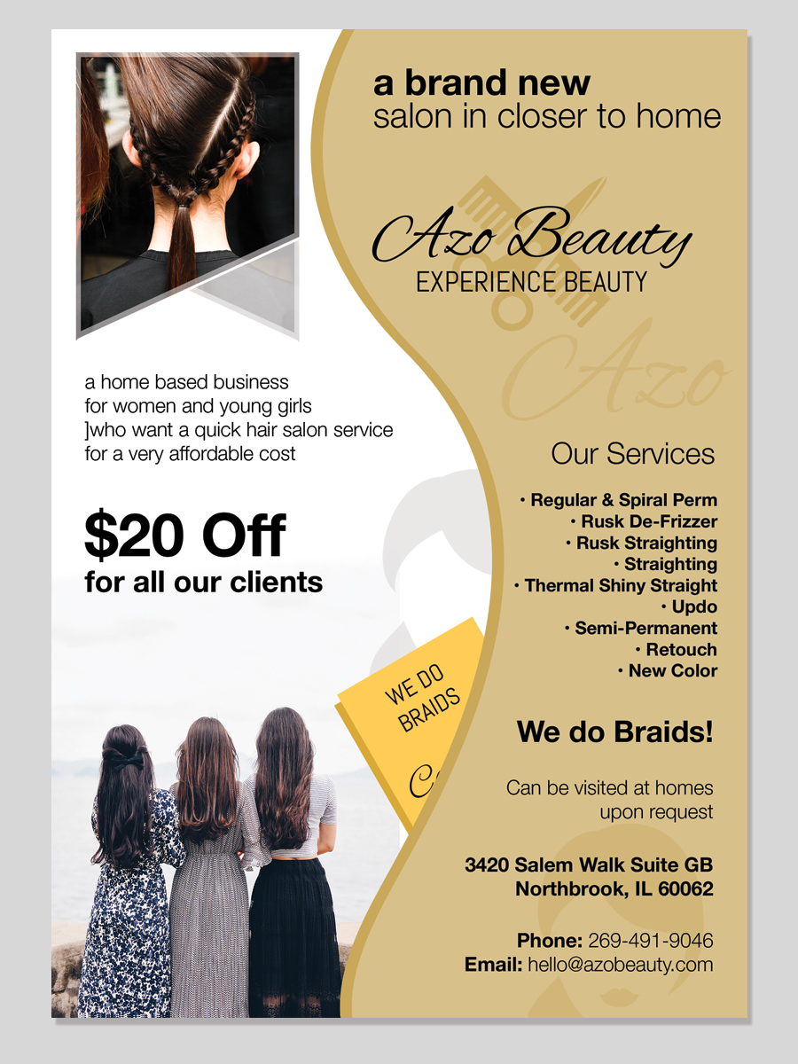 Flyer Design by LeonFX for Azo Beauty | Design #12689494