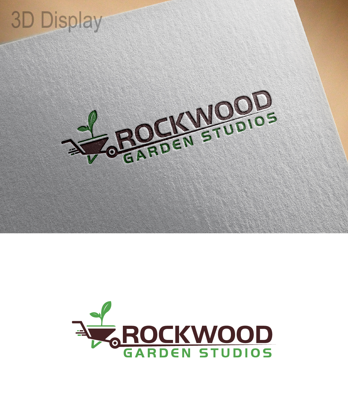 Logo Design by 3Guys for Rockwood Garden Studios | Design #12646427