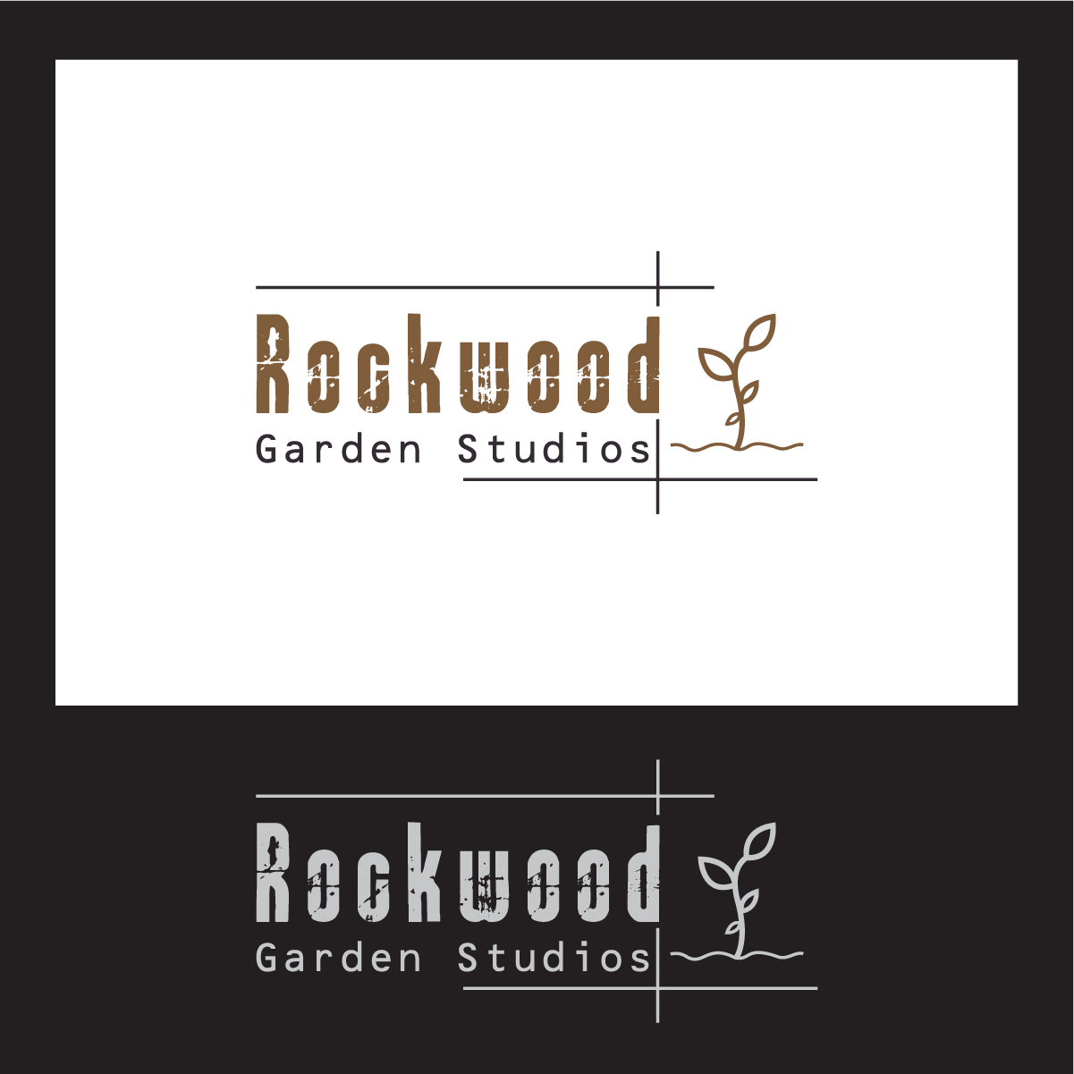 Logo Design by 3Guys for Rockwood Garden Studios | Design #12646430